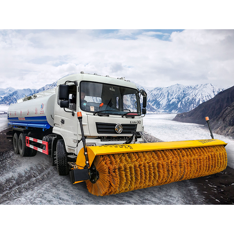 車載式掃雪機清雪前進式推雪滾刷一體機工廠供應