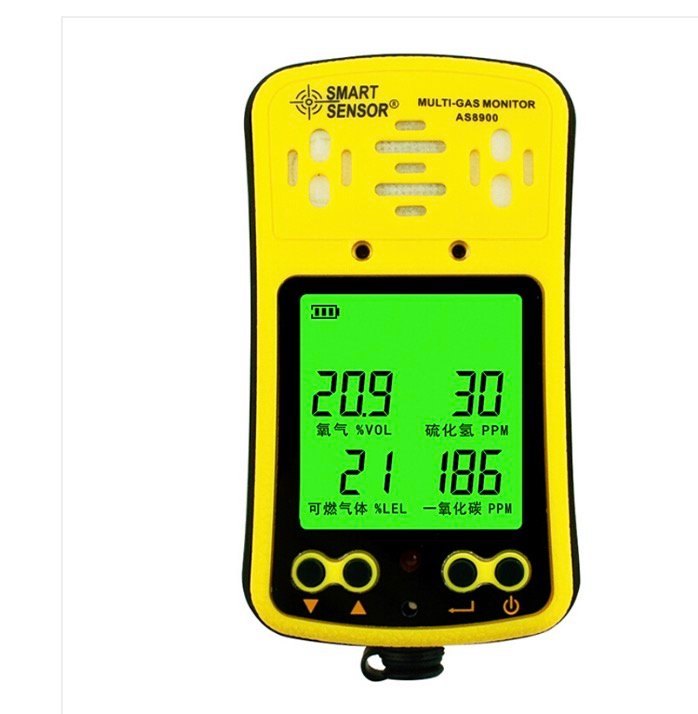 ?，斔暮弦粴怏w檢測儀AS8900檢測氧氣\/一氧化碳\/硫化氫\/可燃氣體