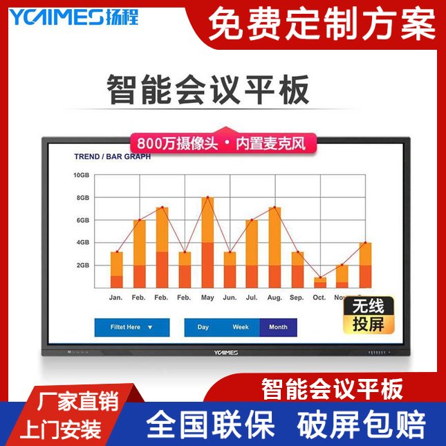 揚(yáng)程電子會(huì)議平板觸控一體機(jī)辦公培訓(xùn)教學(xué)雙系統(tǒng)交互式電子白板