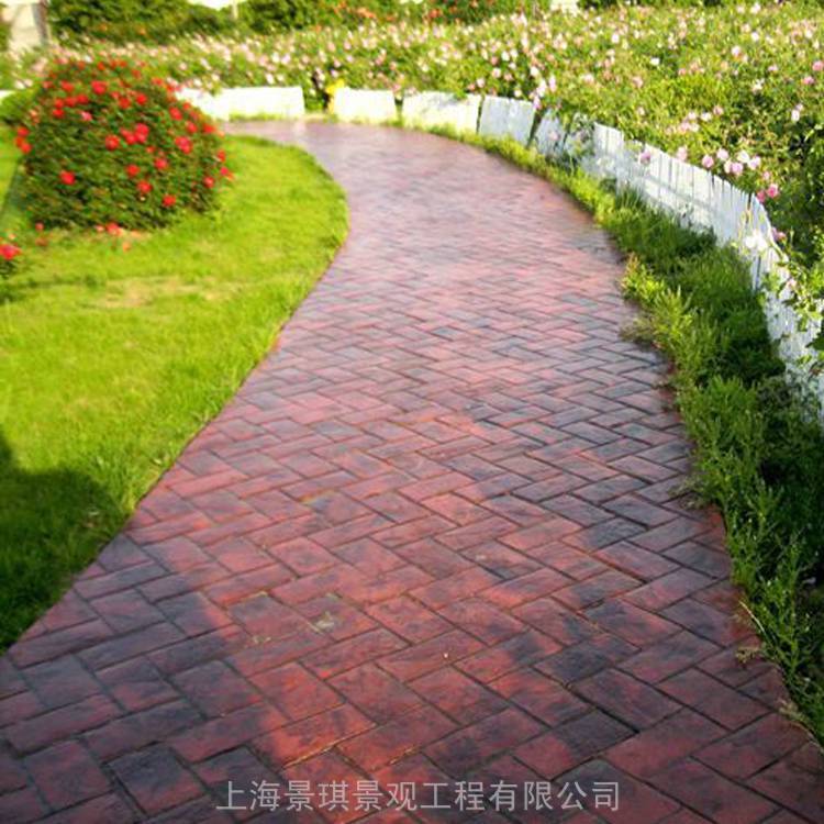 供應(yīng)山東泰安壓花地坪施工材料|新農(nóng)村壓花路面建設(shè)