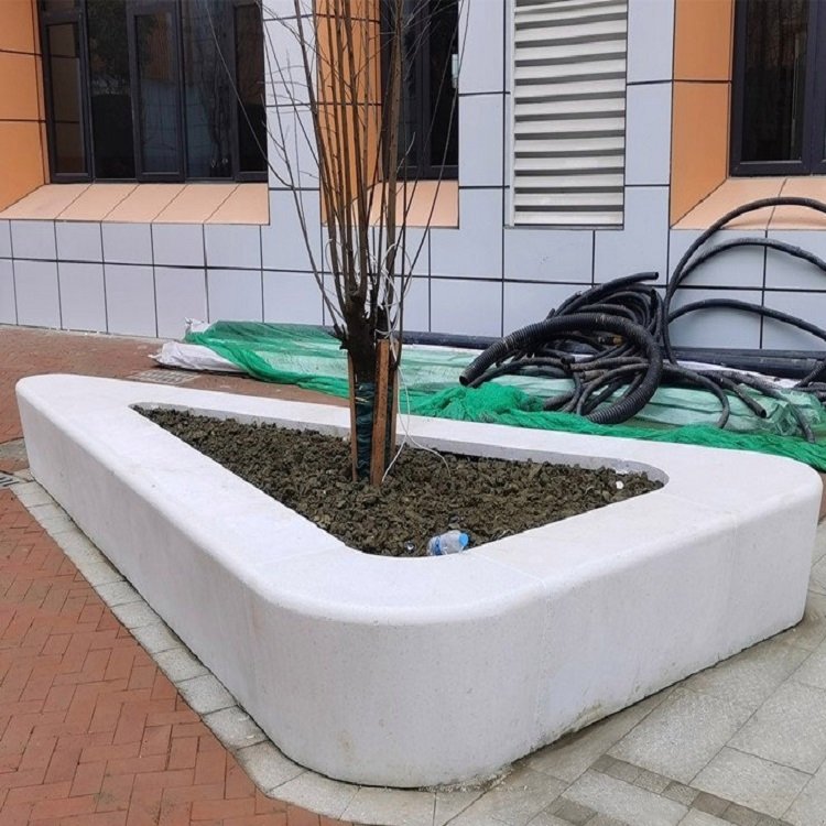 無縫拼接HPC泰科磨石材料公園坐凳景觀透光混凝土UHPC高性能砼