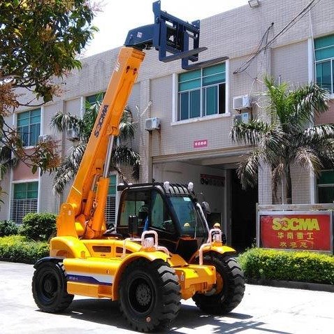 4噸伸縮臂叉車越野叉裝車高空作業(yè)農(nóng)場牧場草捆裝卸