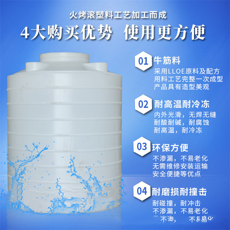 10噸塑料水塔10立方PE儲水罐工地臨時生活用水水箱森林消防蓄水桶