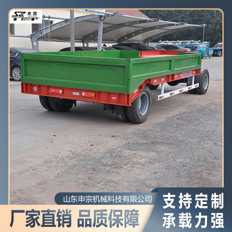 10-12噸平板車挖機(jī)平板拖車藍(lán)牌小挖機(jī)板車堅(jiān)固耐用