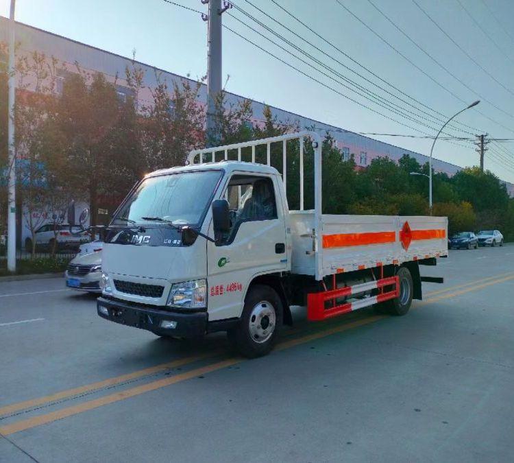 江鈴氣瓶運輸車藍牌鋼瓶搬運車工業(yè)氣體專用車2類危險品配送車