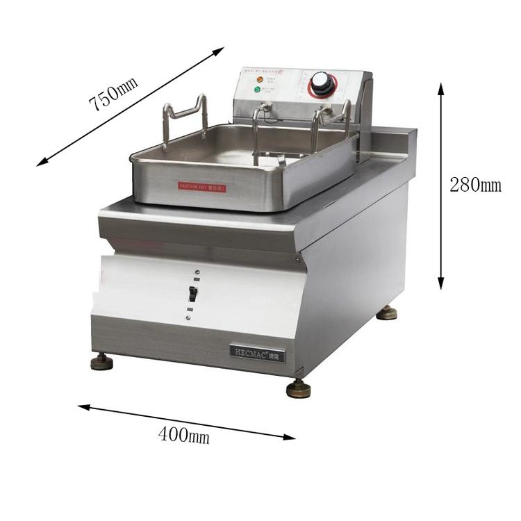 HECMAC?？伺_(tái)式電熱單缸炸爐商用豪華大容量大功率電炸鍋FEHXC410