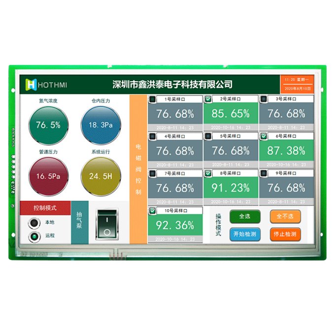 10.1寸串口屏沖板流量計電動車儀表盤工業(yè)顯示器工控液晶屏LED