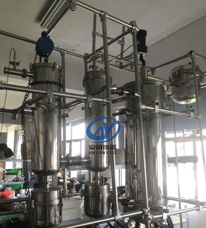 聚同電子多效分子蒸餾儀AYAN-F120自動刮膜裝置薄膜蒸發(fā)器