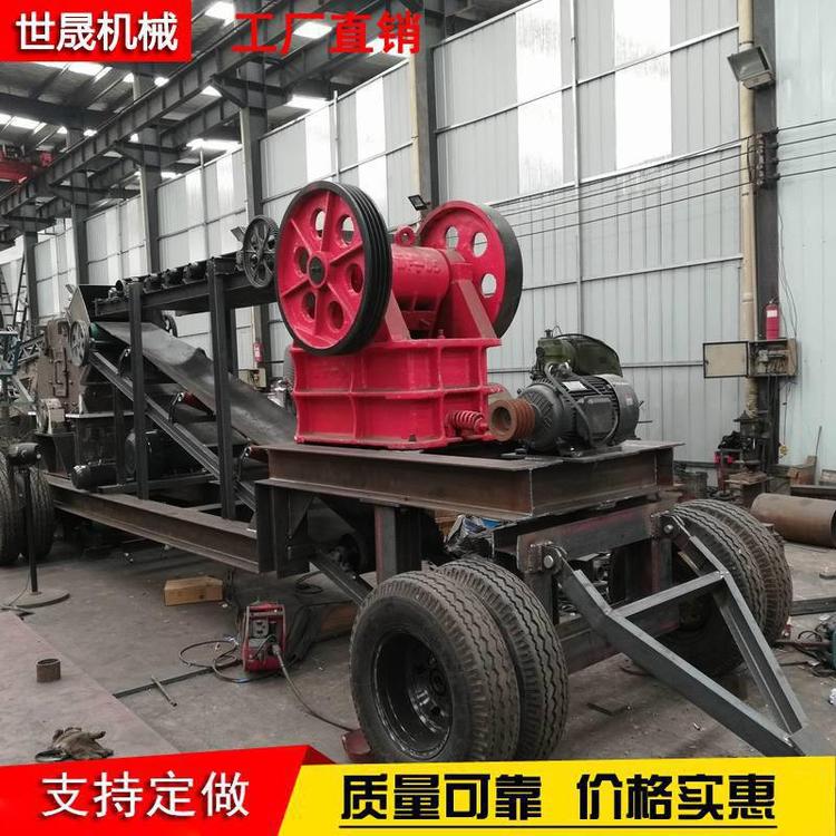 小型移動式破碎機(jī)建筑垃圾破碎站車載式鄂破機(jī)