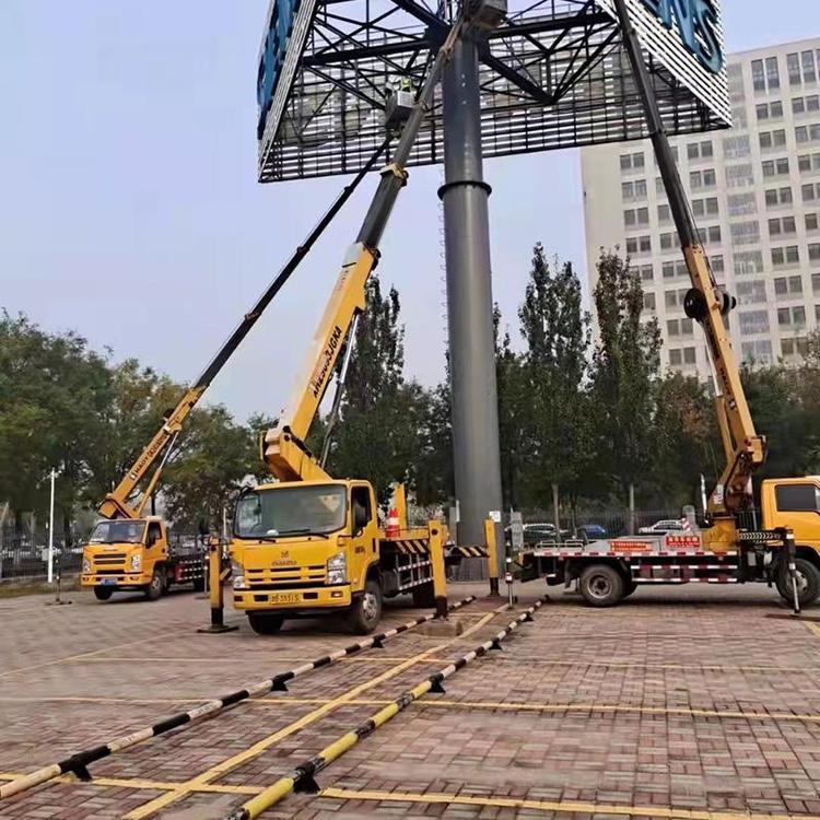 祥特廣州白云登高車出租龍歸直臂升降車三節(jié)同步伸縮吊籃車租賃