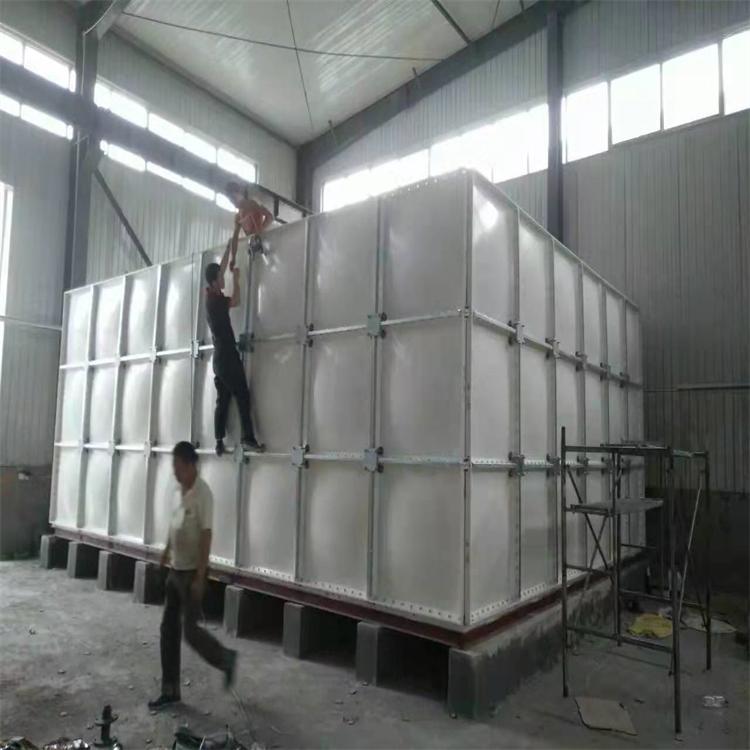 盛寶玻璃鋼水箱方形拼接儲(chǔ)水箱用于消防生活耐腐蝕防滲漏
