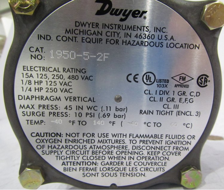 1950G-0-B-24，1950G-1-B-24，1950G-5-B-24原裝進口壓力控制器