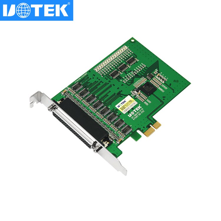 宇泰(UTEK)PCI-E轉8口RS232多串口卡電腦串口擴展卡工業(yè)級UT-788