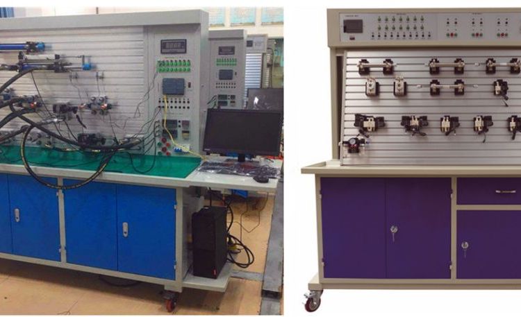 JS-YQ2型智能液壓氣動綜合實驗臺可定制透明液壓教學實訓臺