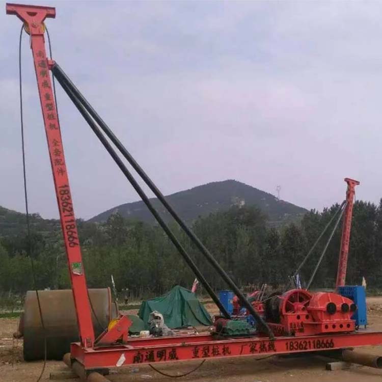 CK系列沖孔打樁機(jī)廠家批發(fā)手拉沖擊鉆機(jī)出口型號