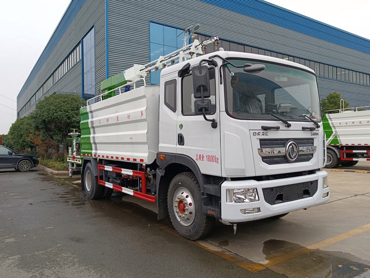 東風(fēng)15噸鐵路抑塵車_12噸煤炭抑塵劑噴霧封層車D9自動噴淋降塵車