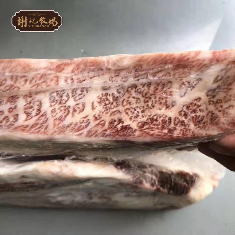 S腹肉牛小排雪花特別漂亮的牛肉韓國料理中和牛級別謝記