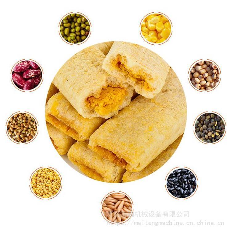 休閑膨化糙米卷生產(chǎn)線夾心米果膨化機(jī)詳細(xì)參數(shù)