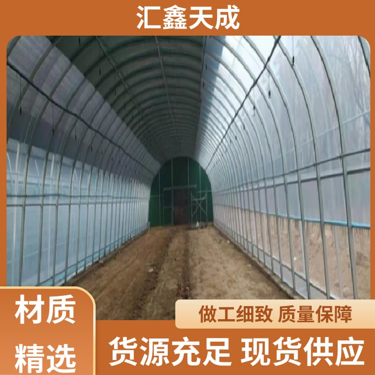 薄膜單體大棚鋼管附近上門(mén)安裝無(wú)土栽培種植匯鑫天成