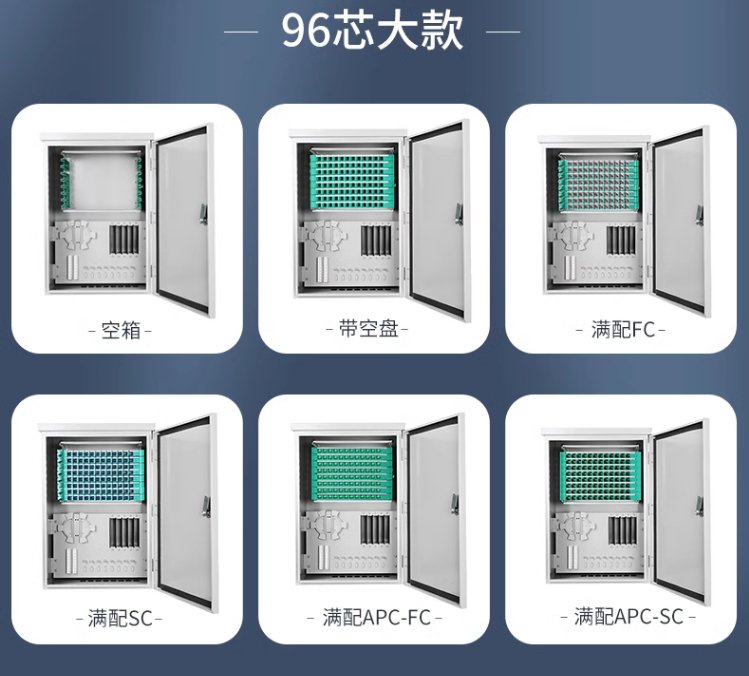 96芯掛壁式光纜交接箱冷軋板壁掛式72芯光纖交接箱規(guī)格尺寸及圖文