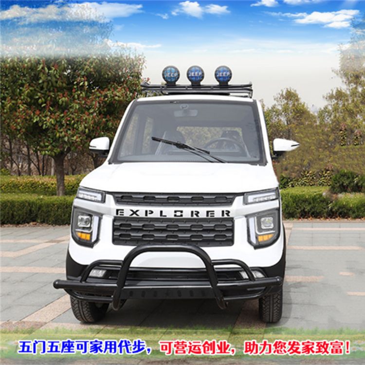 電瓶車(chē)小型封閉能遮風(fēng)擋雨的代步車(chē)小區(qū)四輪車(chē)載人