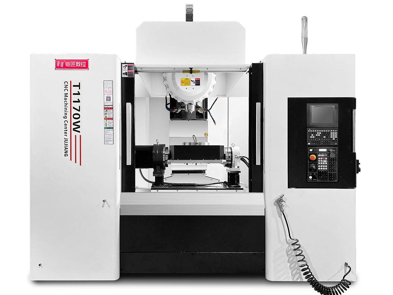 立式加工中心工廠-數(shù)控機(jī)床-T1170W-五軸-LED專用-鉅匠數(shù)控