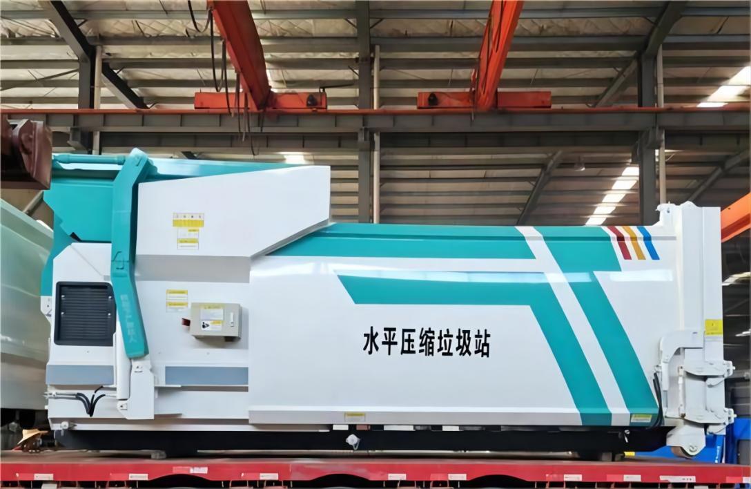 東風(fēng)天錦勾臂垃圾車可拉12方移動壓縮垃圾箱垃圾站