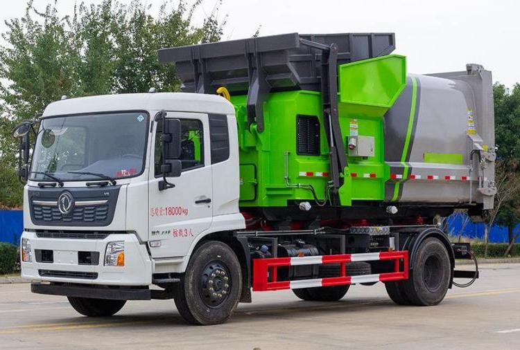東風天錦勾臂垃圾車CLW5180ZXXD6清潔保潔車一車配多斗