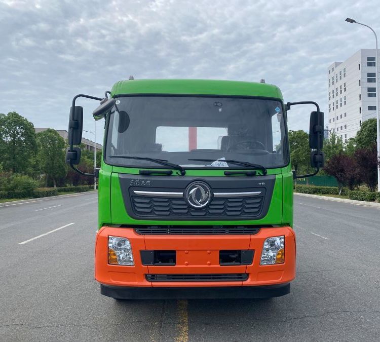 東風(fēng)天錦垃圾箱轉(zhuǎn)運車勾臂垃圾車配12方移動壓縮垃圾站