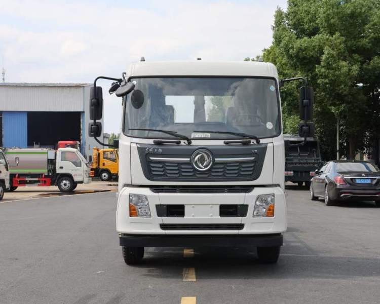 國(guó)六東風(fēng)18噸勾臂車(chē)車(chē)廂可卸式垃圾車(chē)配12方移動(dòng)壓縮站使用