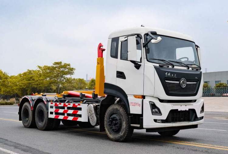 大型25噸東風(fēng)天龍后雙橋勾臂垃圾車車廂可卸式垃圾轉(zhuǎn)運(yùn)車