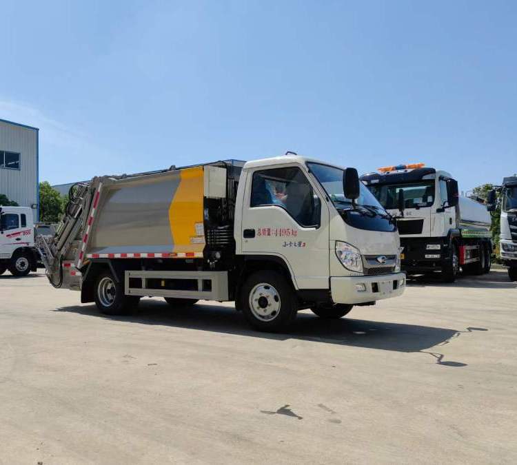 福田國六藍牌壓縮垃圾車小卡之星后裝式垃圾清運車