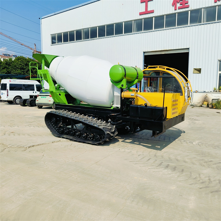 山地履帶式混凝土罐車水泥履帶運(yùn)輸車自卸料土石方運(yùn)輸