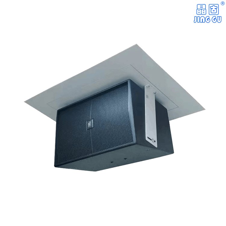 定制隱藏式天花音響吊架電動(dòng)升降吸頂音響支架雙開(kāi)門投影機(jī)吊架