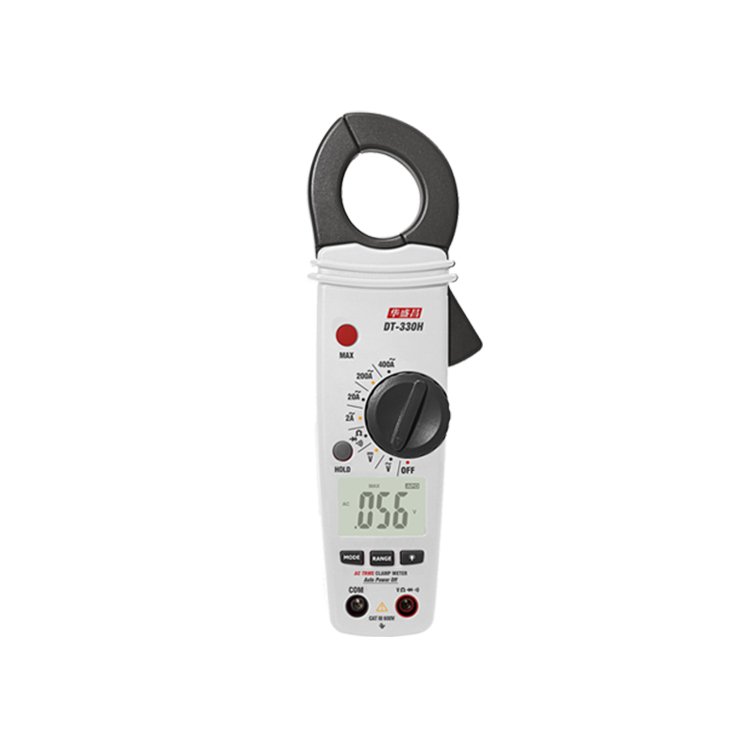 華盛昌DT-330H高精度有效值電流表全自動數(shù)顯交流電鉗形表