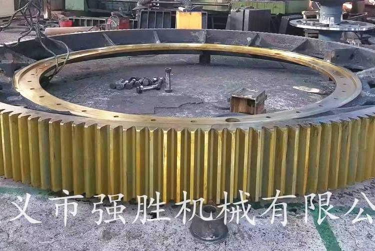 4米球磨機(jī)大齒輪滾圈配件加工定制