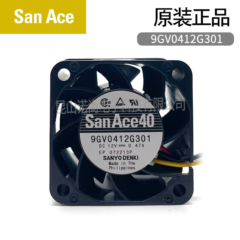 SanyoDenki9GV0412G301直流風(fēng)扇40x40x28mm12V5.64W