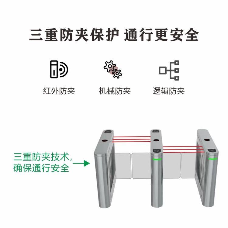 紐達(dá)智能通道閘機(jī)人體測(cè)溫三輥閘適用寫(xiě)字樓學(xué)校