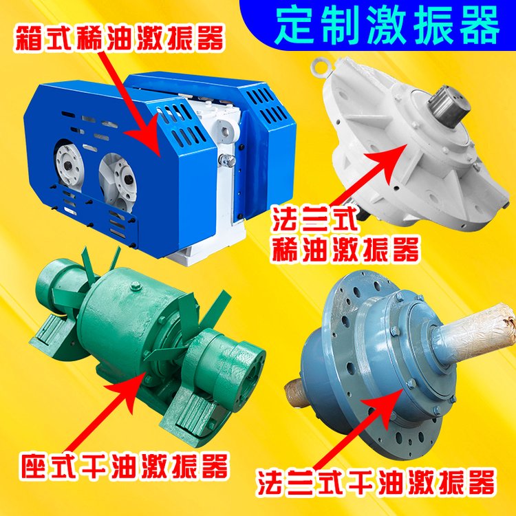 法蘭式稀油激振器圓振篩振動電機(jī)脫水直線篩砂石洗煤DBFX-300-6