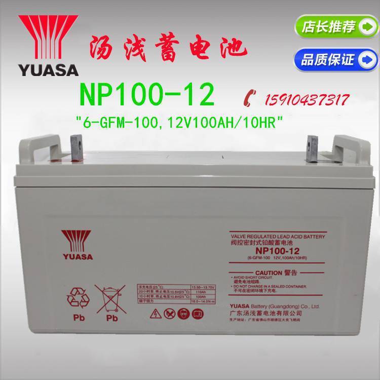 YUASA湯淺蓄電池NP100-12免維護鉛酸固定型12V100AH