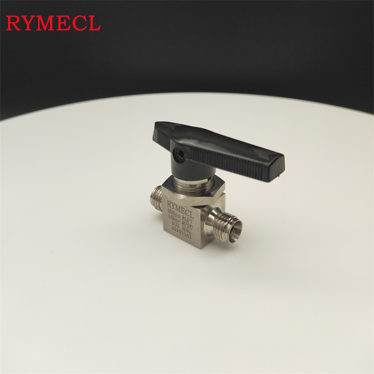 RYMECL卡套式儀器儀表氣源管道用穿板式316不銹鋼仿美球閥SS-BV