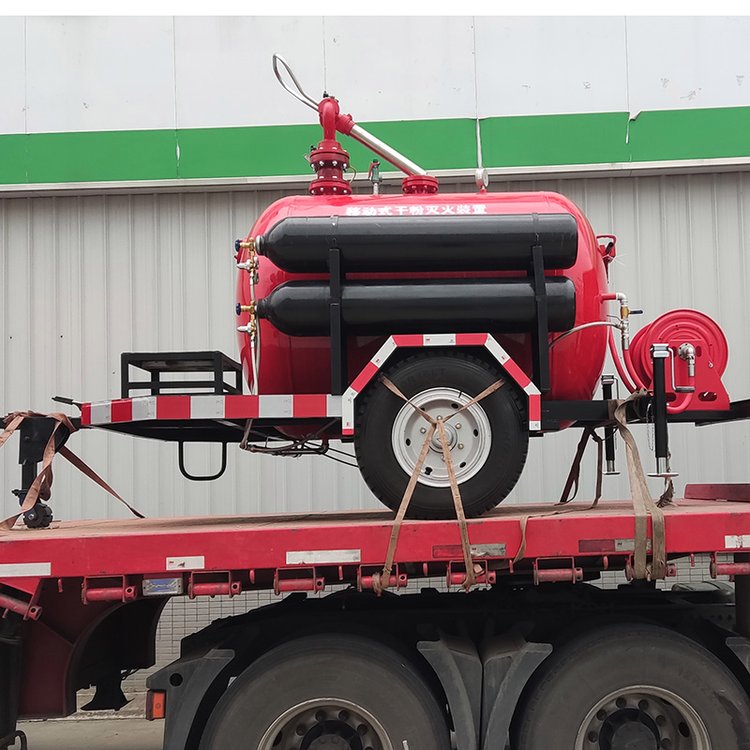 拖車式大流量消防用移動式干粉滅火裝置YGFZ1000