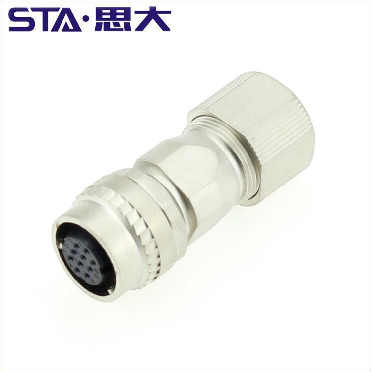 CM10直頭10芯編碼器接頭CM10-SP10S-S(D6)防水航空插頭