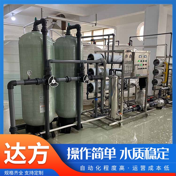 大號型純水設備電池行業(yè)用占地空間小凈化水質按需定制達方