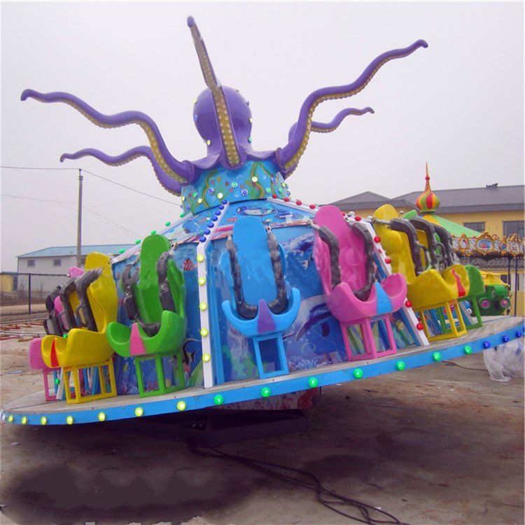 景區(qū)新型戶外旋轉(zhuǎn)章魚轉(zhuǎn)盤2022年24座游樂項(xiàng)目