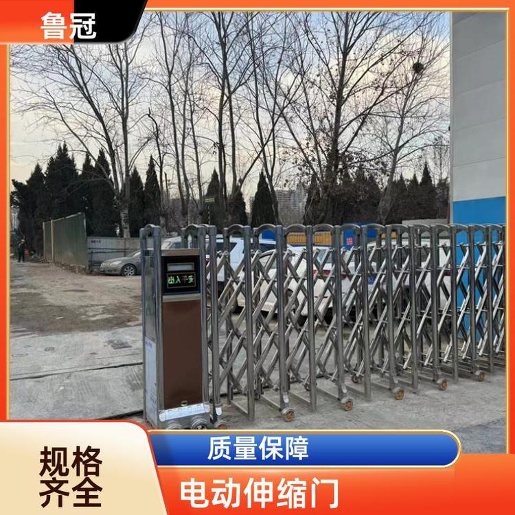 魯冠學(xué)校廠區(qū)門口段滑門電動伸縮門堅固結(jié)實自主控制