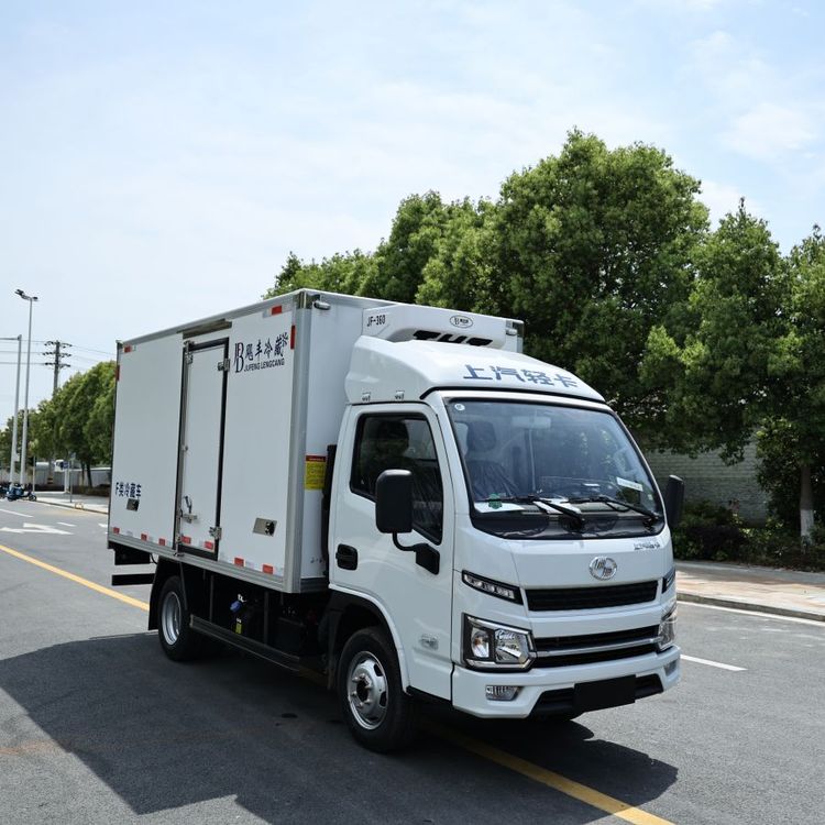 3.2米上汽躍進S80冷藏車全柴95馬力冷鏈運輸車市區(qū)果蔬冷凍配送車