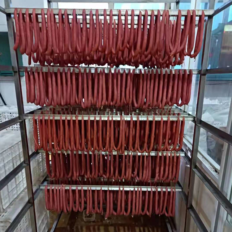節(jié)能環(huán)保烘干爐紅腸蒸煮烘干煙熏爐臘肉烘烤上色煙熏箱