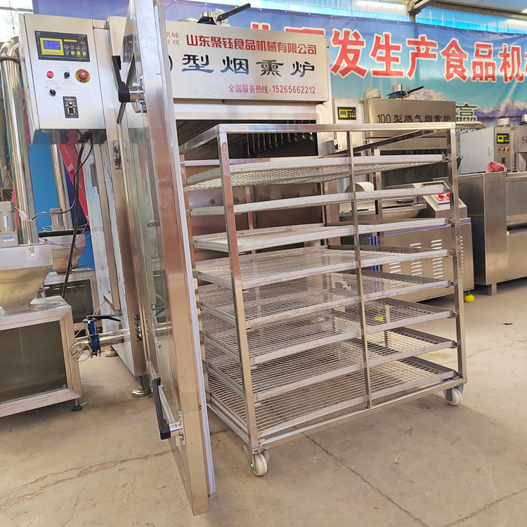 聚鈺廠家50型煙熏爐臘腸烘干豆干煙熏上色烘干爐