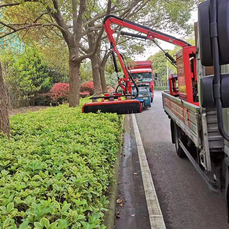 樹枝修剪灌木綠籬車載式挖改修剪綠籬機廠家